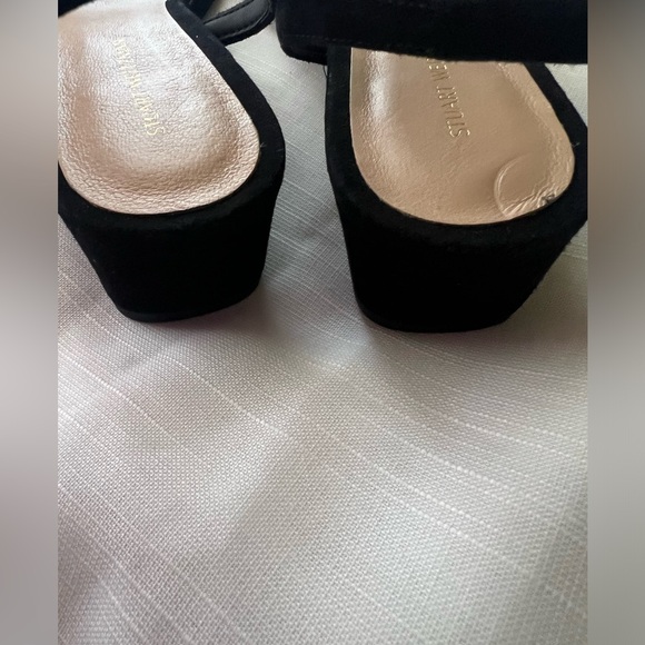 New Stuart Weitzman Grecian buckle Wedge Sandals Size 6.5 - Picture 5 of 5